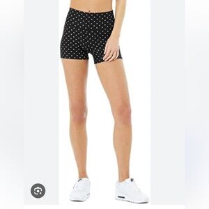 Alo yoga airlift high waisted polka dot shorts in XS